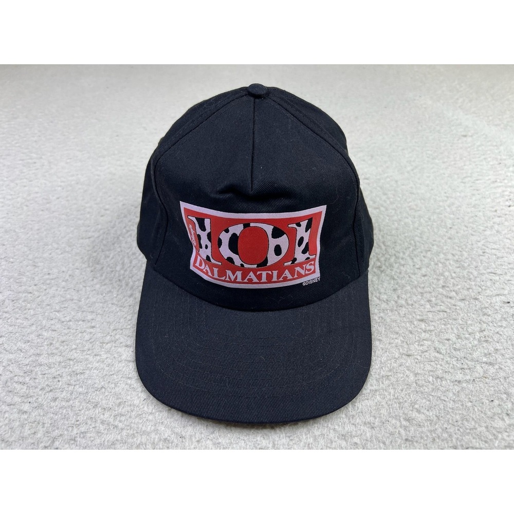 KC 101 Dalmatians McDonalds Hat Cap Snap Back Black Disney Mens OS